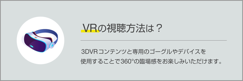 VRの視聴方法は?